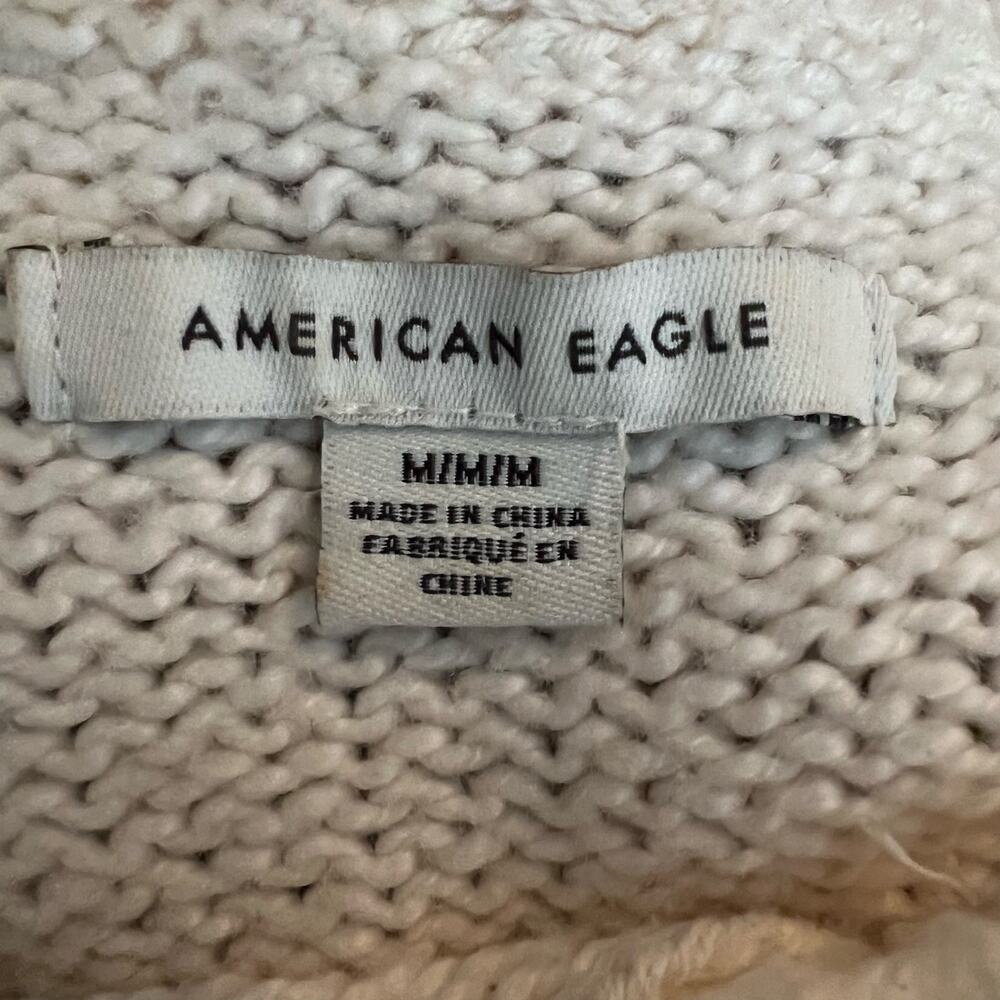 American Eagle Women's Striped Sweater Crew Neck Size Medium - Picture 3 of 4
